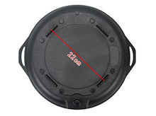 TBLOTYD Maifan Stone Smokeless Non-Stick Round Barbecue Plate Cassette Stove Household Outdoor,Black-1pcs