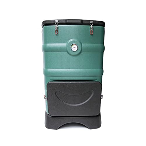 Kitchen Compost Bin, 110L/29 Gallons Insulated Compost Bin with Ventilation System, Quickly Composting All Year Round, Outdoor Thermal Composter with Thermometer,Indoor Compost Bin with Lid (Color :