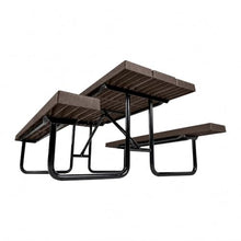 Barco Products BarcoBoard™ Steel-Frame Rectangular Picnic 6' Table Brown