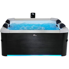 M Spa Oslo 6 Person Square Hot Tub WiFi App Controlled with Massage Jets and OLED Screen
