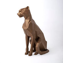 Cheetah Metal Sculpture - Handmade Artwork for Home or Garden Decor-3D Metal Standing Sculpture