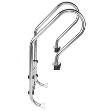 Stainless Steel Reverse Bend in-Pool Ladder for Above Ground Pools 2-Step Pool Step Ladder for Above Ground Swimming Hot Tub Bathtub Sauna or Whirlpool