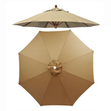KUYBTU 10Ft/300Cm Patio Replacement Umbrella, Market Umbrella Top, Replacement Umbrella Cover for 8 Ribs Outdoor Parasol Parasol