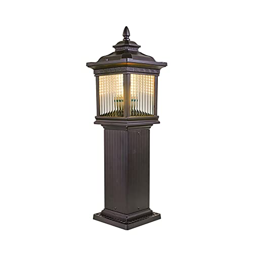 KADELONG Modern Outdoor Lawn Lights E27 Waterproof Yard Lamps - House Villa Floor Mount Path Lights Landscape Deck Porch Patio Garden Exterior Floor Mount Night Security Lamp,Chandelier Lighting