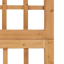 fsahslih 6-Panel Room Divider and Trellis for Climbing Plants, Solid Fir Wood Privacy Screen, 95.5" x 70.9" Folding Decorative Trellis for Indoor Patio and Garden Living Spaces