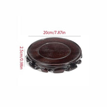 QUANGJN Pcs Plants Saucers Solid Wood Base Round Vase Ornaments Flower Pot Wine Altar Tray Plant Pot Saucers,