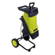 RUODATONLY 2400W Electric Wood Chipper, Corded Shredder with Collection Bag and Push Stick, Double Sided Blade System, Auto Shut - Off, 1.6 Inch Cutting Capacity for Leaves, Grass Yellow