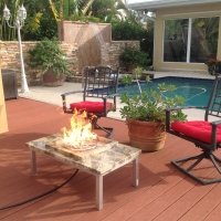 EasyFirePits Deluxe Tank-in-Table Propane Gas Fire Pit Ring Burner Pan & Full Combo Connection Kit (16.00, 12" Ring Square Pan)
