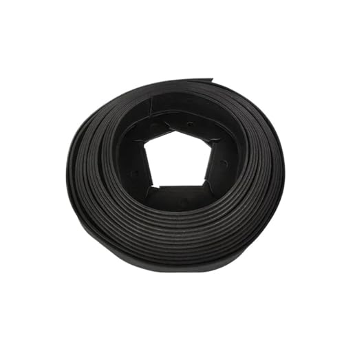300FT Black Landscape Edging with 500 6 Spikes for Lawn, 1.5 Inch Tall