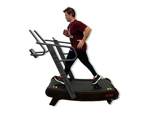 SB Fitness Equipment CT400 Self Generated Curved Commercial Exercise Treadmill Black