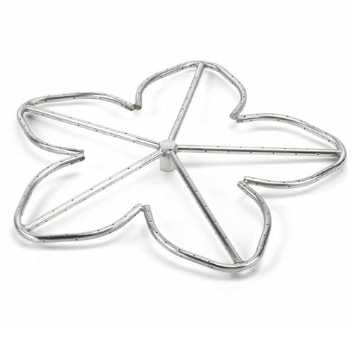 HPC Fire Penta Fire Pit Burner (PENTA30-NG), 30-Inch, Stainless Steel, Natural Gas