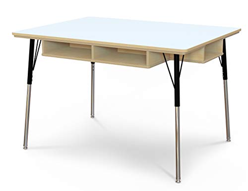 Jonti-Craft Adjustable Table with Storage White
