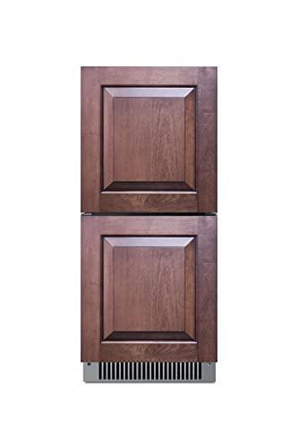 Summit 15” Outdoor Two Drawer Refrigerator, Panel Ready - ADRD15PNR