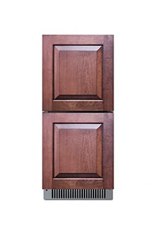 Summit 15” Outdoor Two Drawer Refrigerator, Panel Ready - ADRD15PNR