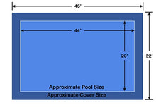 Loop - Loc 20' x 44' Rectangle Ultra-Loc III Solid Blue In-Ground Pool Safety Cover Blue