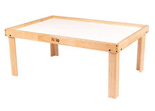NILO N51N Kid's Play Table Lego-Compatible Educational Toy Board Brown/White