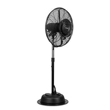 NewAir 24" Pedestal Misting Fan | 7500 CFM | Adjustable Mist Levels | Water Tank | 3 Fan Speeds | Black Mister Fan | Perfect for the Patio, Back Yard, or Outdoor Dining Space
