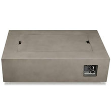 Home Square 2-Piece Set with Large Propane Fire Table Fire Glass