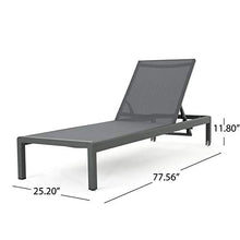 Misc Outdoor Aluminum Chaise Lounge (Set of 4) by Grey Solid Modern Contemporary Water Resistant