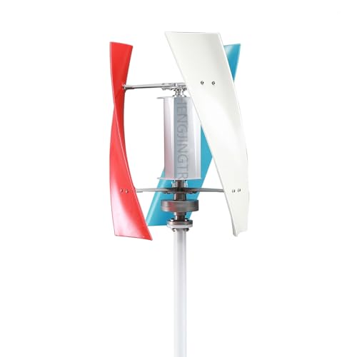 HENGJINGTR 4000W Portable Wind Power Turbine Generator Vertical Wind Turbine with Charge Controller Suitable for Engineering Emergency Energy Generation(12V 24V 48V 220V),220v
