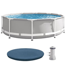 10ft x 30in Round Metal Frame Above Ground Pool Set