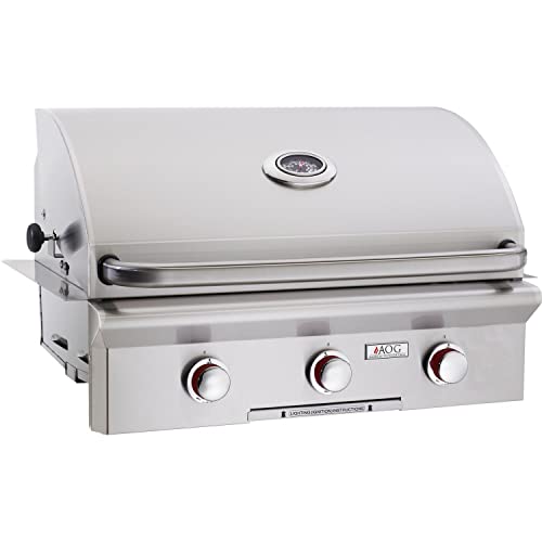 AOG American Outdoor Grill T-Series 30-Inch 3-Burner Built-in Natural Gas Grill - 30NBT-00SP
