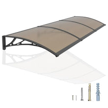 48x120in Window Door Awning One-Piece Seamless Overhang UV/Rainproof Canopy