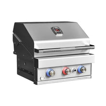 Turbo 26" 3-Burner Built-In BBQ Gas Grill - Natural Gas - BTG50-26-3BNG