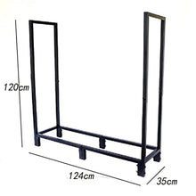 EliteBloom Firewood Storage Rack Iron Disassembly Floor Storage Wood Firewood Shelf Shelving Shelf Firewood Display Shelf Living Room,