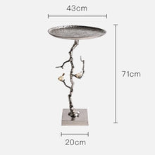 Coffee Table Side Table Small Patio Metal Side Snack Table Vines Small Side Table Coffee TableModern Weatherproof Outdoor End Table