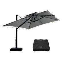 OROTLECT 10X13ft Cantilever Patio Umbrella With DIY Drape Hook And Base