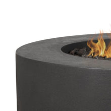 BBQGuys Signature La Valle 43-Inch Round Propane Fire Table - Carbon - 1593LP-CBN
