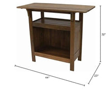 International Caravan Furniture Piece Wood Bar Table