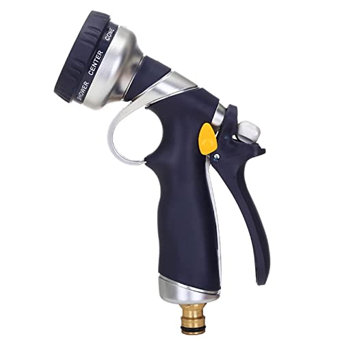 XIXIDIAN Hose Nozzle, Heavy Duty Hose Sprayer with 8 Adjustable Watering Patterns, Thumb Control Garden Hose Nozzle with Ergonomic Grip,