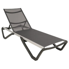 Furnish Theory Seabreeze Deck Patio Sunloungers Sun Loungers Lounge Chairs Outdoor Sling Chaise Lounges (Anthracite Frame & Anthracite Mesh; Set of 2)