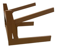 Log Kayak Rack Recycled Poly Kayak Rack Weatherproof Storage System Nutmeg Brown
