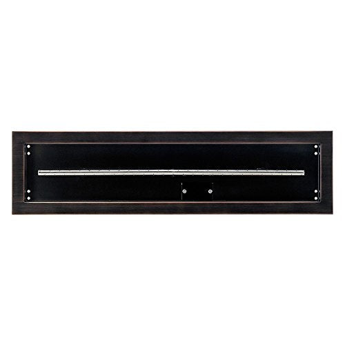 30"x 6" Linear Channel Oil Rubbed Bronze Drop-in Pan with Spark Ignition Kit - Propane