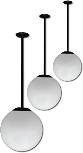 DABMAR LIGHTING INC D7501-18-VG Ceiling Fixture,D7501,VG,16",Globe 18"