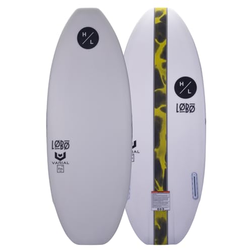 Hyperlite Lobo 4.4 Wakesurf Board White/Yellow