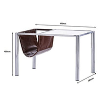 NRFJFOP Living Room Coffee Table Glass Wrought Iron Side Corner Balcony Small