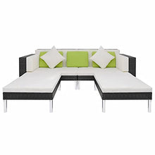 Xinxinxiang 4 Piece Patio Set with Cushions Black