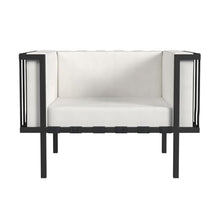Butler Specialty Company Norway Outdoor Club Chair - Black and White