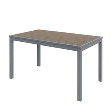 Olio Designs Series Ivy Rectangle Patio Table, Mocha/Silver