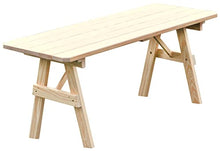 Furniture Barn USA Pressure Treated Pine 6' Traditional Table, Unfinished