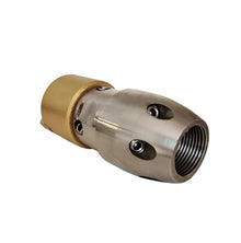 High Pressure Rotating Nozzle, Diamond Point Wear and Durable Dredge Sewer Pipe Drill Brick Cement Oil Cleaning(3l8 Female 60L)