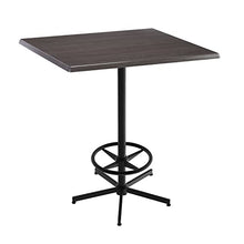 Holland Bar Stool Co. OD21642BWOD36SQChar 42" Tall OD216 Season 36" x 36" Square Charcoal Top Indoor/Outdoor Table
