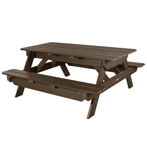 Highwood Hometown Picnic Table, 6 Foot, Weathered Acorn