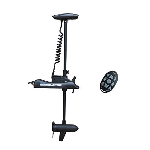 AQUOS Haswing 12V 55LBS 54" Bow Mount Electric Trolling Motor with Remote Control Black