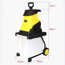 TYBJLXF Electric Leaf Mulcher and Compost Shredder,Includes Leaf Rake and Storage Bag,Portable Design for Efficient Yard Cleanup and Composting (Yellow 30m)