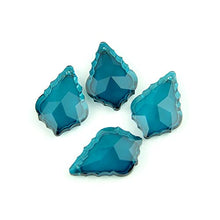JUIYU Chandelier Crystal Prisms Pendants Z_ircon Blue Crystal Glass Chandelier Crystal Maple Leaf Crystal Hanging Pendant 38mm-76mm Chandelier Crystal Prisms Pendants (Color : 63mm 100pcs)